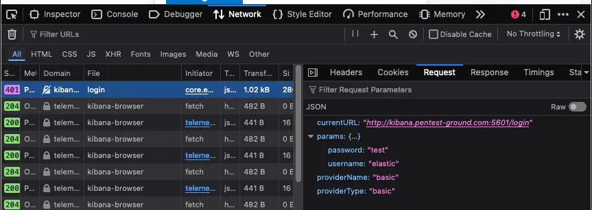 Kibana Web Developer Tools