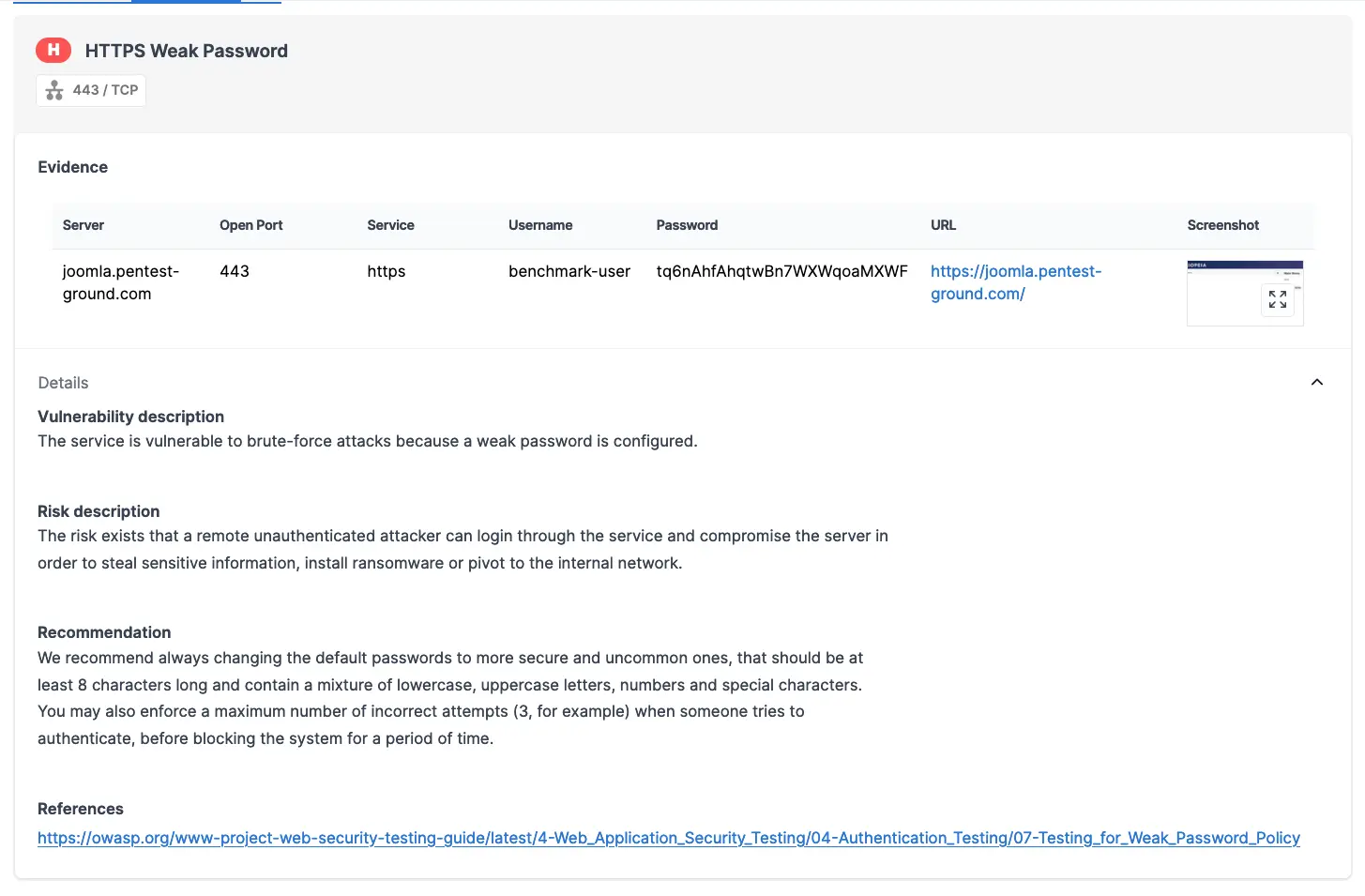 Joomla Password Auditor HTTPS Weak Password