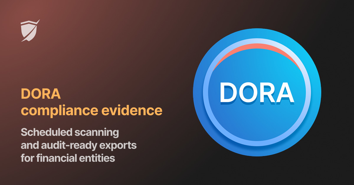 DORA compliance evidence